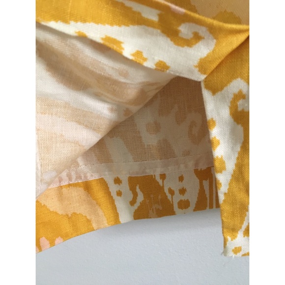 J. Crew Ochre Ikat Print Pencil Skirt - Picture 6 of 9